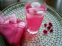 A glass of Rose Sherbet